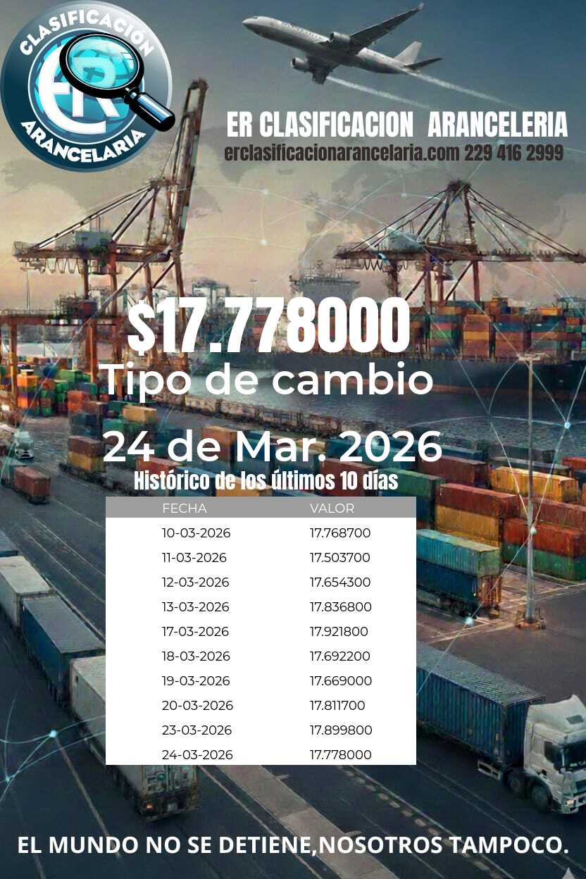 Tipo de cambio al día 2026-03-24